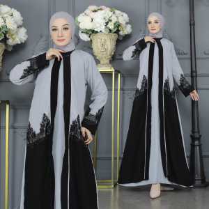 YM DeFashion NEW Gamis ABAYA Turkey Vienta Hawa 08 bahan JETBLACK (1 dress tanpa Jilbab) / Pakaian Muslim ABAYA TURKEY / Dress Muslimah ABAYA TURKEY / Dress Maxi Emma ABAYA TURKEY / Gamis Modern ABAYA TURKEY / Gamis Syari