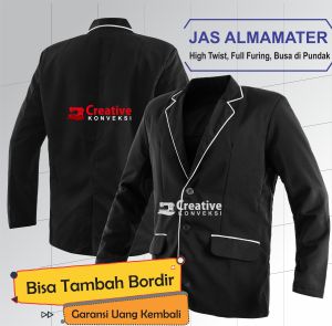 JAS ALMAMATER SEKOLAH HITAM LIS PUTIH MURAH JAS OSIS SMP SMA FULL FURING JAS BERKUALITAS