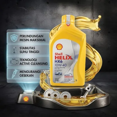 SHELL HX6 HX-6 10W-40 10W40 Liter Original 100%