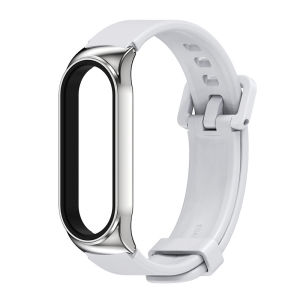 VUAERANG Strap for Xiaomi Mi Band 7 Silicone Bracelet Metal CS Case for Miband 7 Strap Correa Wristband for Mi Band 7 NFC Versio