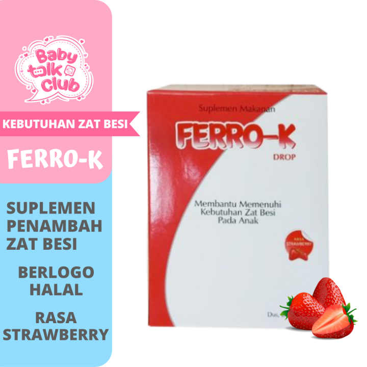 FERRO K DROP BOTOL 15 ML Suplemen Anak Vitamin Suplemen Zat Besi Bayi Yang Paling Enak