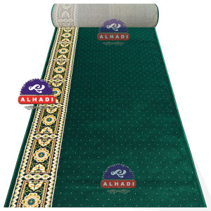Alhadi Karpet Masjid AZITRA METERAN Ukuran 100 x 120cm Tebal 13mm Sajadah Mushola Turki