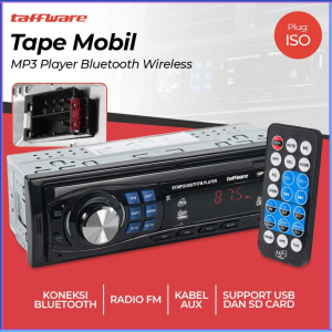 PENGIRIMAN CEPAT Taffware Tape Mobil Audio MP3 Player Bluetooth Wireless ISO Plug MP3 S210L / tape audio mobil bluetooth full bass super usb mp3 radio multifungsi