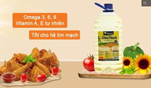 Dầu Đậu Nành 100% Nguyên Chất Tường An can 5 lít