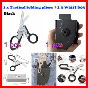 [Wondering] Leatherman Raptor Emergency Response Shears Cable Wire Cutter Multi-tool Folding Pliers 6 Functions Shears Outdoor Camping Practical Steel Multifunctional Tactics Non-slip Handle