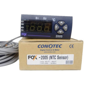 Bộ điều khiển nhiệt độ Conotec FOX-2005 | Dải nhiệt -55.0~99.9°C | Lỗ khoét: 71x29mm | Chính hãng Conotec | Amazen.com.vn