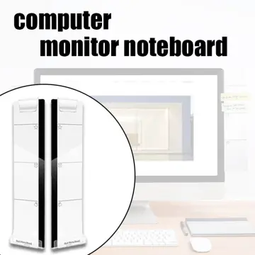 Multifunction Computer Monitor Memo Board - Transparent Side Panel With Phone Holder - View #6