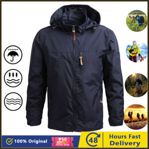 Plover Waterproof Jacket For Men Outdoor Spring and Autumn Single Layer & Thin Windproof Jacket for Men Mountaineering Suit