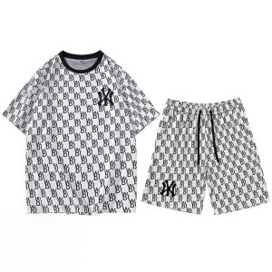 Bộ Đồ Nam Mùa Hè Áo Thun Tay Lỡ Kèm Quần Short Họa Tiết Caro N_Y Thời Trang Yodi TOP 269 + SHORT 052