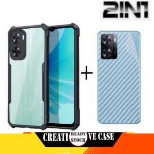 PROMO PAKET 2 INC 1 CASE OPPO A18 2023 / OPPO A38 4G / A38 4G NFC 2023 / A57 4G / A57 5G / A77 4G / A77S 4G / A77 5G / A77S 5G 2022 Ultra Slim Shockproof Transparent Premium Softcase Anti Fall