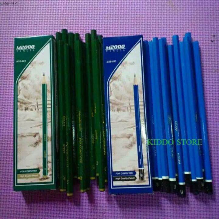 1 lusin pensil 2B M2000 | Lazada Indonesia