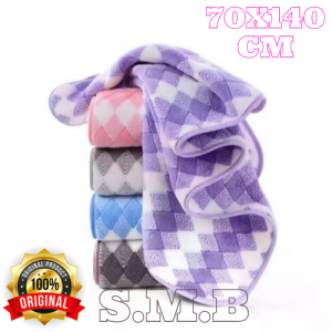 Handuk Mandi Dewasa Jumbo/ Handuk Mandi Dewasa Polos Besar Jumbo Size 70x140 Motif Wajik