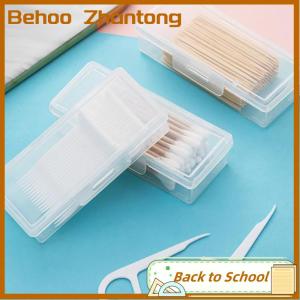 Behoo กล่องยาแบบพกพาสำหรับเดินทางกล่องใส่สำลีกล่องใส่เครื่องประดับไหมขัดฟันกันฝุ่นกล่องเครื่องประดับ