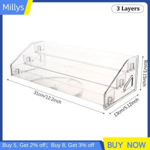 Millys 3 4 5 6 7 lớp sơn móng tay Hiển thị đứng rõ ràng mỹ phẩm hiển thị giá chủ tinh dầu chai tổ chức Lưu trữ