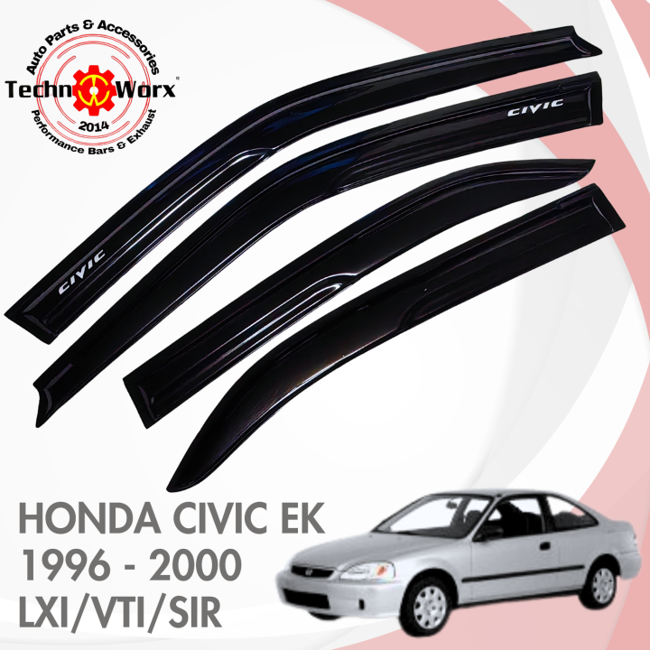 車の窓用ウェザーストリップ 防水圧力ストリップ ホンダ シビック EK 1996-2000 対応 4 Compatible With CIVIC EK 1996 1997 1998 1999 2000 カーウィンドウウェザーストリップ