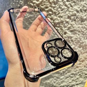 สำหรับ OPPO Reno13 Pro Reno 13 Reno13Pro 5G 2024 2025เคสโทรศัพท์เปลือก TPU โปร่งใสสี่ป้องกันมุมเปลือกซิลิโคนนิ่มเคสกันกระแทก