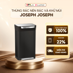 Thùng rác nén rác và khử mùi Joseph Joseph Titan 30L 30146 màu đen Carbon SNT Kitchen