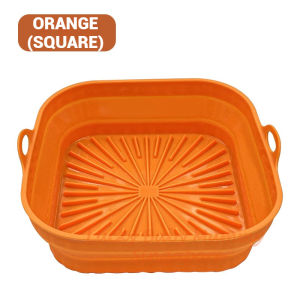 Foldable Silicone Air Fryer Mat / Foldable Airfryer Basket / Square And Round Baking Pan / Reusable Pot Rainbow Culture
