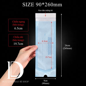 (Hộp 200cái) Túi ép nhiệt dạng dán sẵn túi đựng dụng cụ kiềm cắt móng mặt ngoại là nhựa CPP Duy Linh Shop…