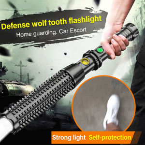 Tactical Flashlight Emergency Tool with Window Breaker Multifunctional Survival Gear