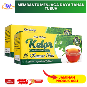 Teh Celup Daun Kelor Kencono Sari Teh Daun Kelor Jaga Kesehatan Tubuh Isi 20bags