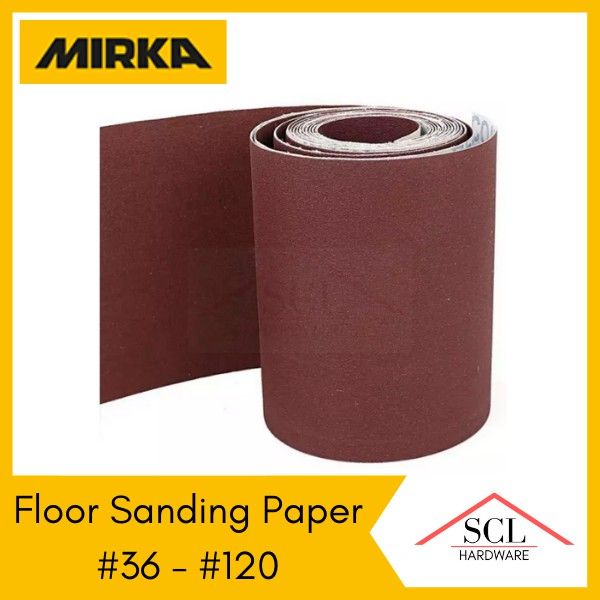 MIRKA Floor Sanding Paper / Sandpaper (Grit 60 100) Sold on a per