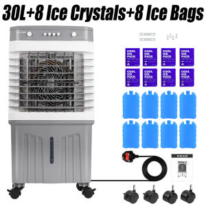 👍🏻👍🏻NERE 30L Large Capacity Air Cooler Energy Save Power Remote Control Aircond Cooler Fan Portable Air Conditioner 节能省电冷风机