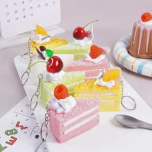 TFHDFHRG Super Soft Fruit Cake Squeezed Toy Anxiety Relief Creative Simulation Cake Squishy Toy Educational Toy Comfortable Sensory Stress Ball Office Desk Toy