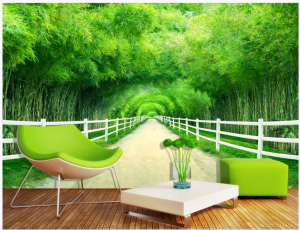 gạch tranh phong cảnh trang trí phòng khách