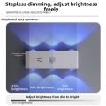WENSH USB Rechargeable Motion Sensor Wall Light ic 3 colors / RGB RGB Wall Lamp Bedside Lighting Smart Sensor Rechargeable Night Light Bedside. 
