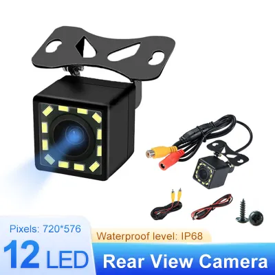 Camera Lùi CCD 12 Đèn Led Góc Quay 170 độ Độ Phân Giải 720P Dùng Cho Màn Hình DVDLCDAndroid