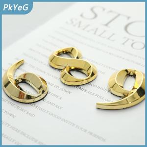 PkYeG 1 chiếc Đề can dán nhà màu vàng chiều cao 5cm nhãn địa chỉ cửa số nhà hiện đại màu vàng