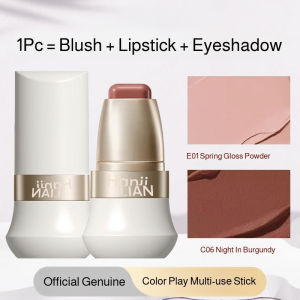 Natural Multi Use Blush Stick Cream Blush Buildable Color No Makeup Look Cheeks Eyes Lips Makeup Stick