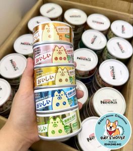 Combo 1thùng 24 lon - Pate NEEKA sữa lắc thức ăn cho mèo mọi lứa tuổi -Thơm ngon bổ dưỡng bổ sung nước