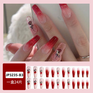 Móng tay giả đẹp đính hạt móng tay giả nhọn dài đính đá móng tay giả nhọn đính đá