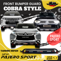 Front Bumper Guard ALL NEW PAJERO SPORT / PAJERO SPORT LAMA / PAJERO SPORT 2021 - Tanduk Towing Bemper  Depan  Cobra - SEVENCODE. 