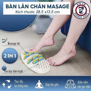 Bàn Lăn Massage Chân 2in1 Xoay 360° – Xoa Bóp Huyệt Đạo Giảm Nhức Mỏi & Thư Giãn Tại Nhà