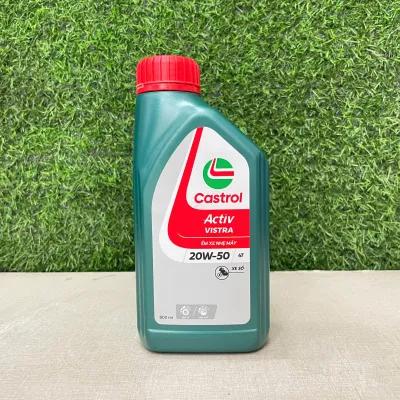 [HÀNG CHÍNH HÃNG] Nhớt Castrol Vistra 20W50 (0.8L & 1.0L) - Xe số - Xe côn