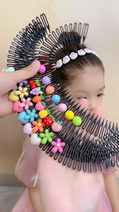 Full Circular Stretch Comb Headbands Flexible Plastic Circle Comb Full Circular Tooth Headband Hair Wrap Hairband Holder