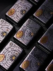 LZD zippo Genuine Goods Mens Genuine Wrong Gold and Silver Shell Twelve Conslation ( Retail Price Limit 679