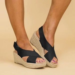 [Free Shipping] WomenS Large Size Rope Sole Sandals