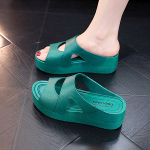MARVERLOUES รองเท้าแตะลิ่ม รองเท้าเเตะ รองเท้าผู้หญิง รองเท้าแตะหญิง รองเท้าแตะแบบสวมผู้หญิง รองเท้าแตะส้น รองเท้า ผญ แฟชัน
