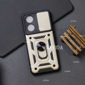 Oppo A58 4G Case Robot Slide Ring Kamera Case Slide Kamera Protect Oppo A58 4G