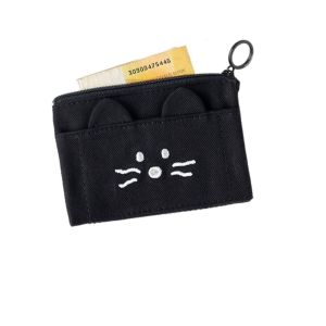 URBAG ง่ายๆ กระเป๋าสตางค์การ์ตูนพับเป็นศูนย์ มัลติฟังก์ชั่นการใช้งาน แบบพกพาได้ กระเป๋าสตางค์สไตล์น่ารัก แฟชั่นสำหรับผู้หญิง โพลีเอสเตอร์ กระเป๋าใส่เหรียญแบบสั้น