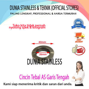 Cincin Tebal AS Garis Tengah ornamen hiasan tangga pagar