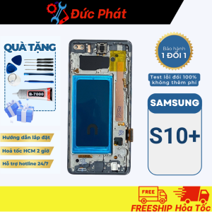 Màn hình Thay Thế SAMSUNG S10+ / S10 PLUS QX KHUNG (Tặng kèm keo dán và bộ sửa)
