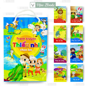 Sách - Truyện Tranh Thiếu Nhi Chọn Lọc - Song Ngữ Anh Việt - Quét Mã QR Nghe Đọc ( 8 Cuốn )