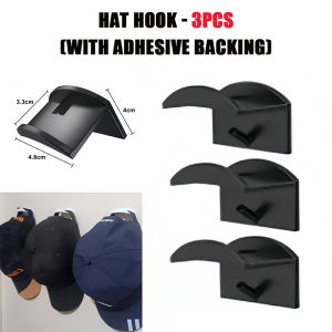 16-Hat Capacity Wall Rack - Multilayer Baseball Cap Organizer with Strong Adhesive Space Saving
