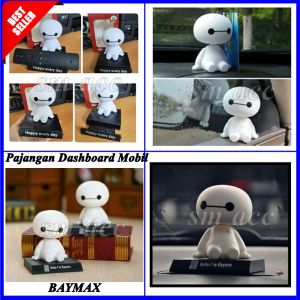 Pajangan Dashboard Mobil BAYMAX Bisa Jadi Dudukan Hp Aksesoris Interior SM ACC