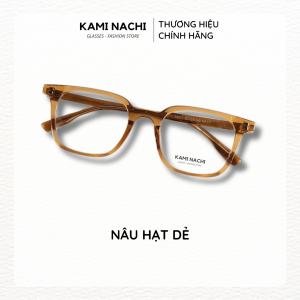 Gọng kính Acetate dáng vuông có tròng chống Ánh Sáng Xanh KAMI NACHI phong cách hiện đại ĐA